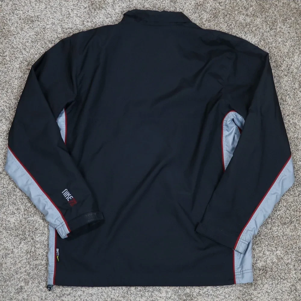 Vintage Nike 72 Track Jacket Mens Small‎ Black Full Zip Windbreaker Warm Up Y2K